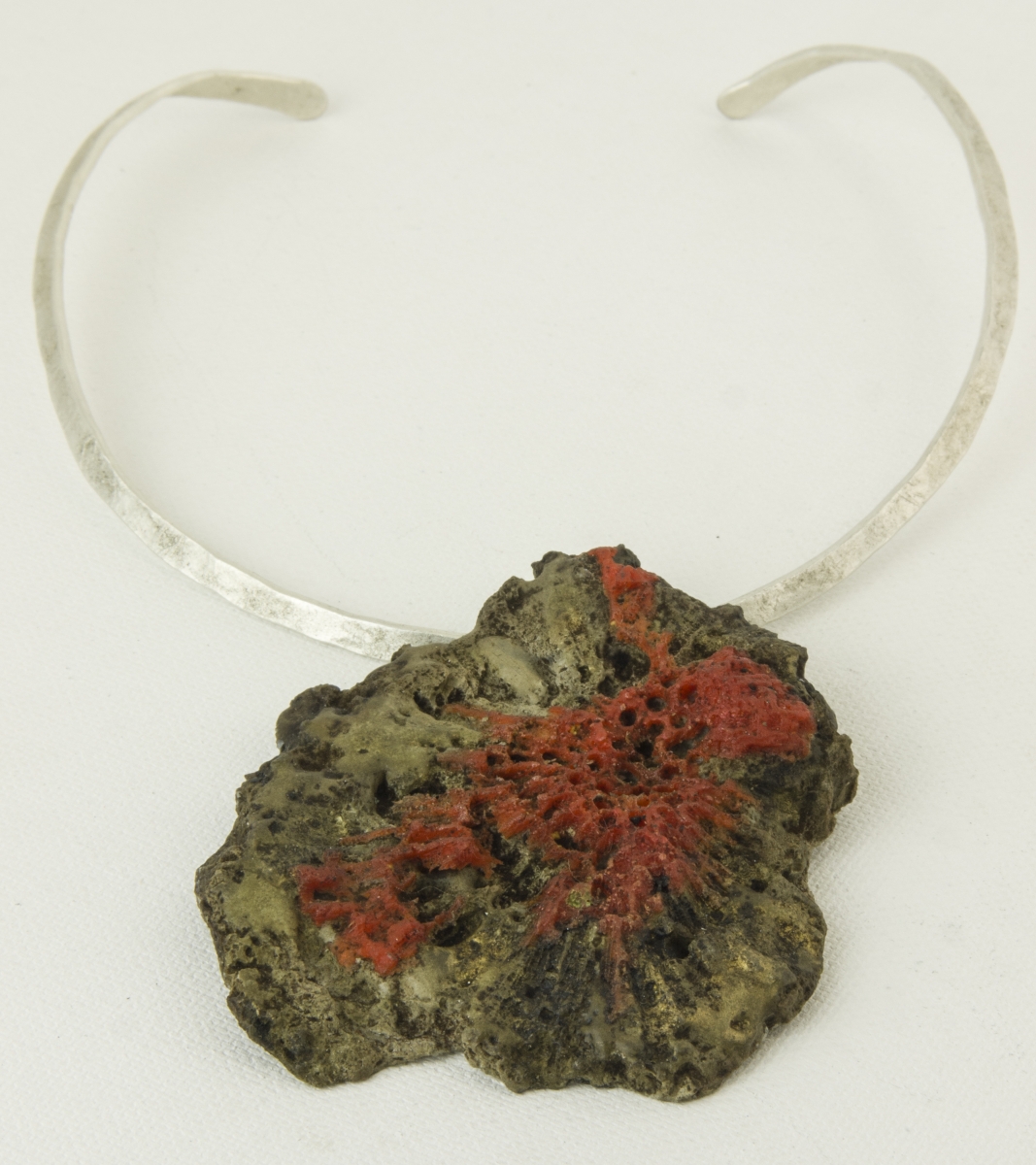 concrete coral fossil necklace